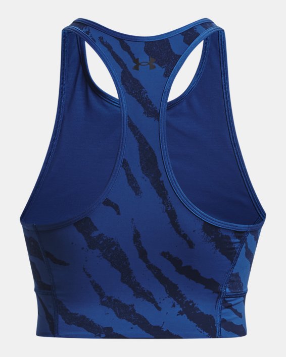 Women's Project Rock Meridian Zip Training Ground Printed Tank in Blue image number 5